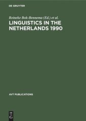 book Linguistics in the Netherlands 1990