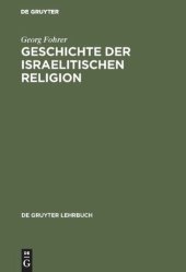 book Geschichte der israelitischen Religion