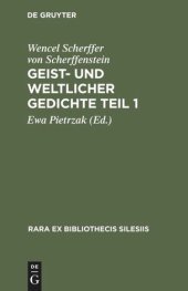 book Geist- und weltlicher Gedichte
Teil 1: Brieg 1652