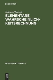 book Elementare Wahrscheinlichkeitsrechnung