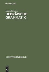 book Hebräische Grammatik: Mit einem bibliographischen Nachwort