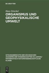 book Organismus und geophysikalische Umwelt