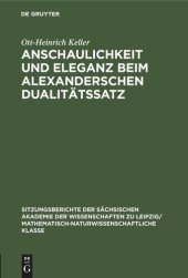 book Anschaulichkeit und Eleganz beim Alexanderschen Dualitätssatz