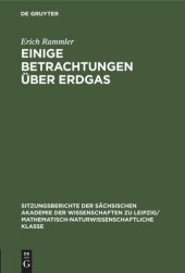 book Einige Betrachtungen über Erdgas