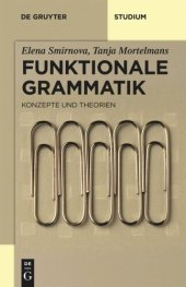 book Funktionale Grammatik: Konzepte und Theorien