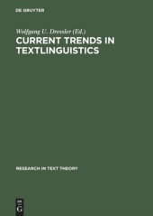 book Current Trends in Textlinguistics