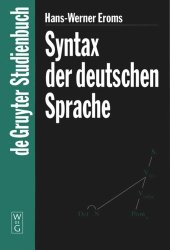 book Syntax der deutschen Sprache