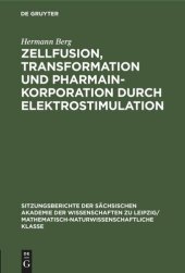 book Zellfusion, Transformation und Pharmainkorporation durch Elektrostimulation