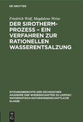 book Der Sirotherm-Prozess – Ein Verfahren zur rationellen Wasserentsalzung