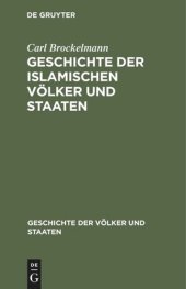 book Geschichte der islamischen Völker und Staaten