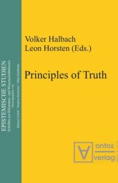 book Principles of Truth: [conference "Truth, Necessity and Provability", which was held in Leuven, Belgium, from 18 to 20 November 1999]