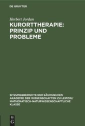 book Kurorttherapie: Prinzip und Probleme