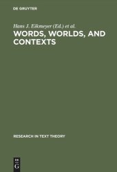 book Words, Worlds, and Contexts: New Approaches in Word Semantics