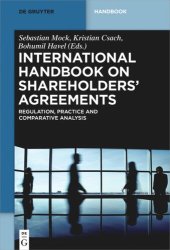 book International Handbook on Shareholders´ Agreements: Regulation, Practice and Comparative Analysis