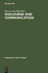 book Discourse and Communication: New Approaches to the Analysis of Mass Media Discourse and Communication