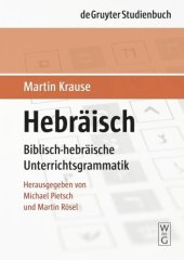 book Hebräisch: Biblisch-hebräische Unterrichtsgrammatik