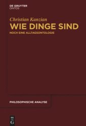 book Wie Dinge sind: Noch eine Alltagsontologie