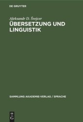 book Übersetzung und Linguistik