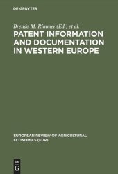 book Patent information and documentation in Western Europe: An inventory of services available to the public