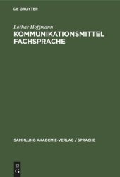 book Kommunikationsmittel Fachsprache: Eine Einführung