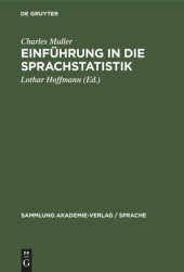 book Einführung in die Sprachstatistik