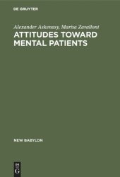 book Attitudes toward mental patients: A study across cultures