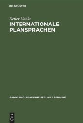 book Internationale Plansprachen: Eine Einführung