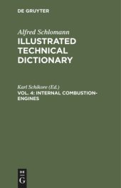 book Illustrated Technical Dictionary: Vol. 4 Internal Combustion-Engines