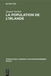 book La population de l'Irlande