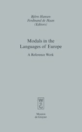 book Modals in the Languages of Europe: A Reference Work