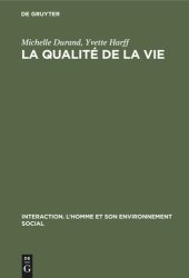 book La qualité de la vie: Mouvement écologique - Mouvement ouvrier