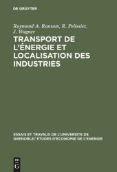 book Transport de l'énergie et localisation des industries