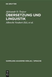 book Übersetzung und Linguistik