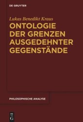 book Ontologie der Grenzen ausgedehnter Gegenstände