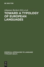 book Toward a Typology of European Languages