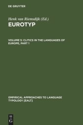 book Eurotyp: 5 Clitics in the Languages of Europe