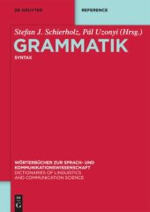 book Grammatik: Band 2 Syntax