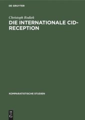 book Die internationale Cid-Reception: Sujet - Kontext - Gattung