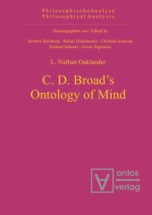 book C. D. Broad's Ontology of Mind