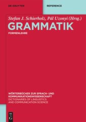 book Grammatik: Band 1 Formenlehre