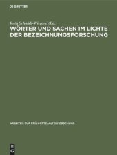 book Wörter und Sachen im Lichte der Bezeichnungsforschung