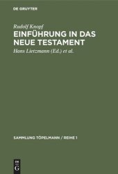 book Einführung in das Neue Testament