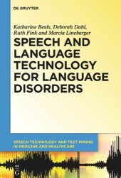 book Speech and Language Technology for Language Disorders