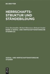 book Herrschaftsstruktur und Ständebildung: Band 3