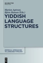 book Yiddish Language Structures