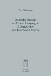 book Quotative Indexes in African Languages: A Synchronic and Diachronic Survey