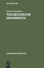 book Tschechische Grammatik