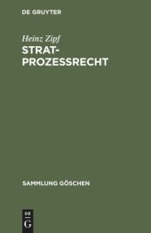 book Stratprozeßrecht