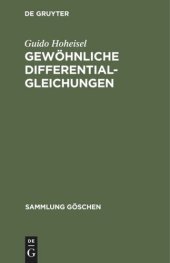 book Gewöhnliche Differentialgleichungen