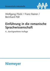 book Einführung in die romanische Sprachwissenschaft